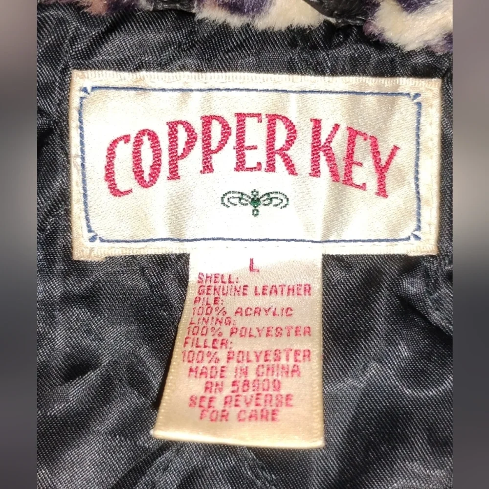 VINTAGE LEATHER LEOPARD COAT